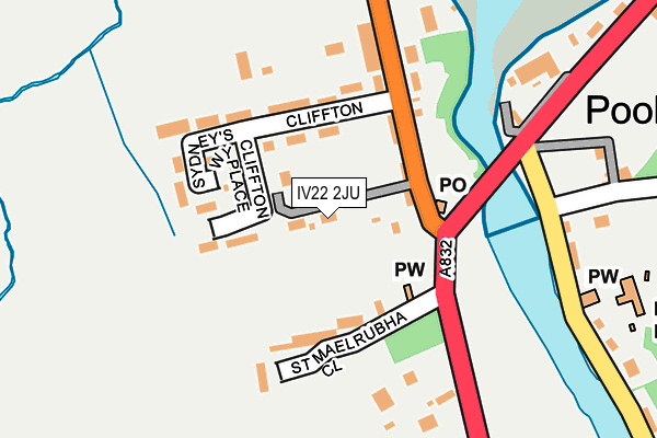 IV22 2JU map - OS OpenMap – Local (Ordnance Survey)