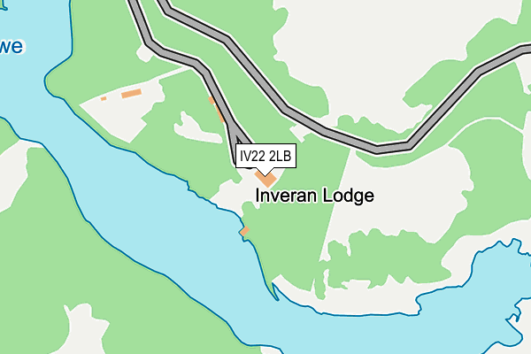 IV22 2LB map - OS OpenMap – Local (Ordnance Survey)