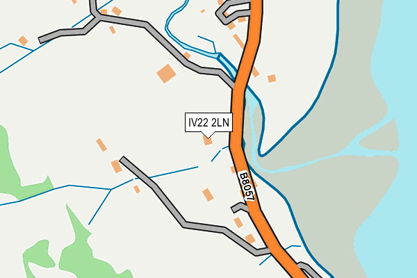 IV22 2LN map - OS OpenMap – Local (Ordnance Survey)