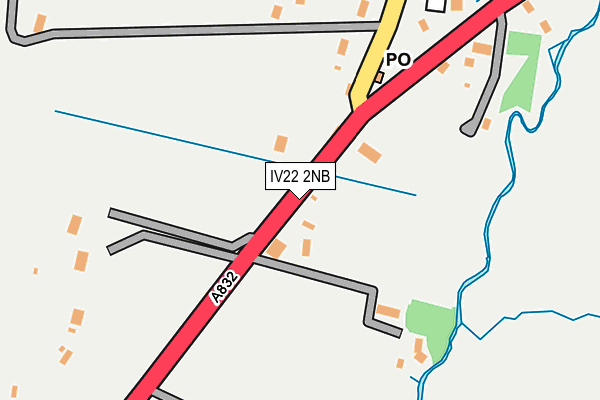 IV22 2NB map - OS OpenMap – Local (Ordnance Survey)