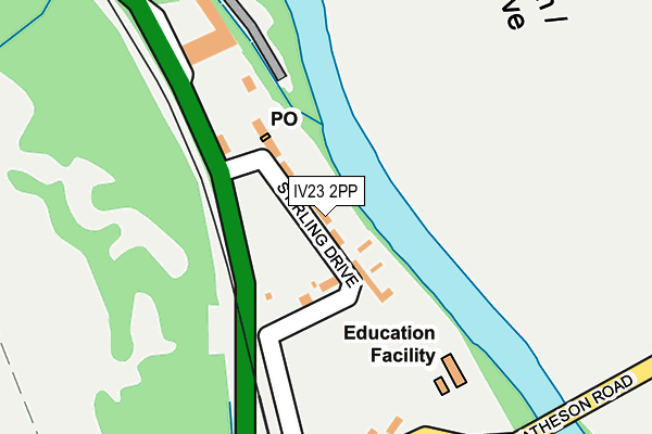 IV23 2PP map - OS OpenMap – Local (Ordnance Survey)