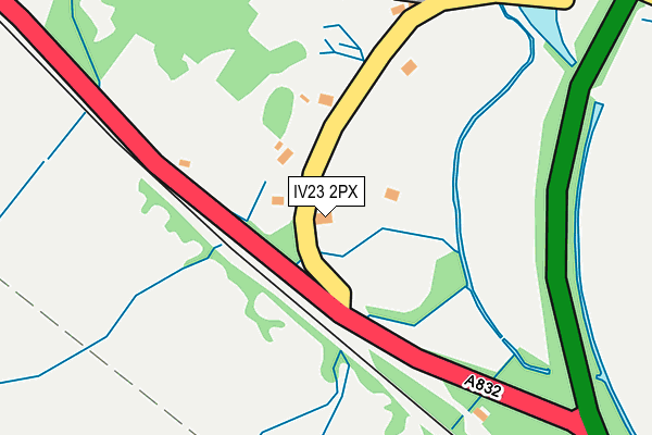 IV23 2PX map - OS OpenMap – Local (Ordnance Survey)