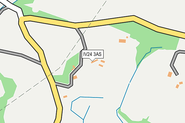 IV24 3AS map - OS OpenMap – Local (Ordnance Survey)