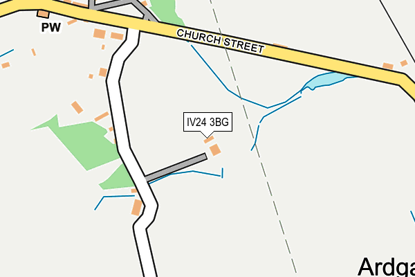 IV24 3BG map - OS OpenMap – Local (Ordnance Survey)