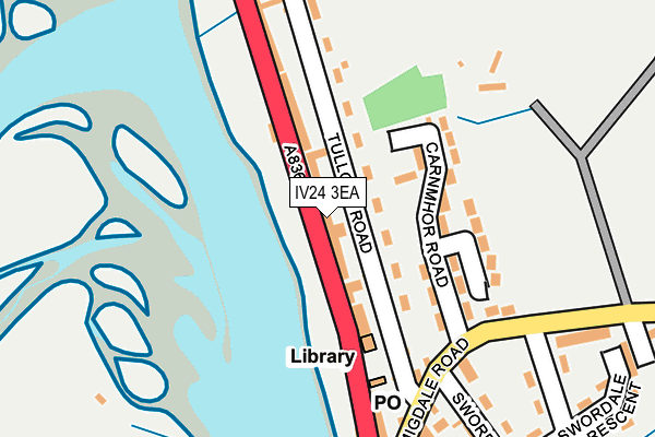 IV24 3EA map - OS OpenMap – Local (Ordnance Survey)