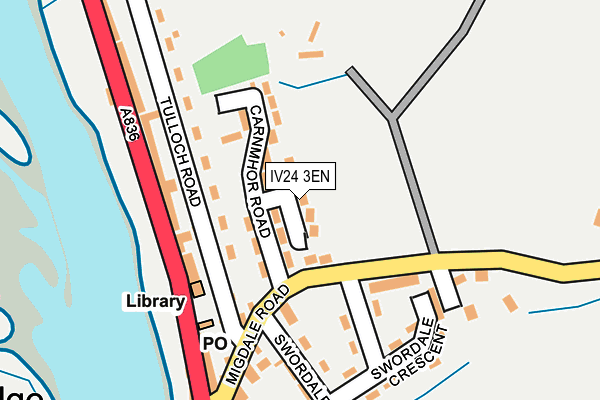 IV24 3EN map - OS OpenMap – Local (Ordnance Survey)
