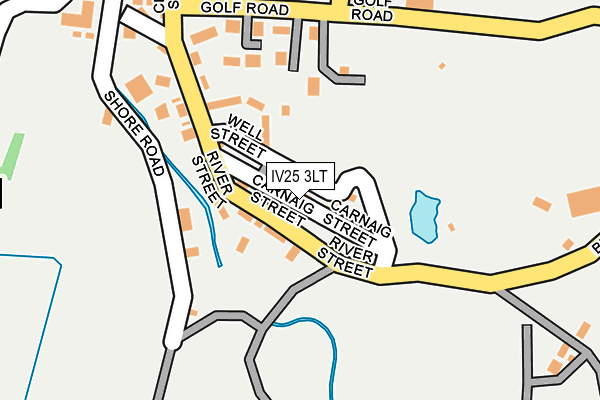 IV25 3LT map - OS OpenMap – Local (Ordnance Survey)