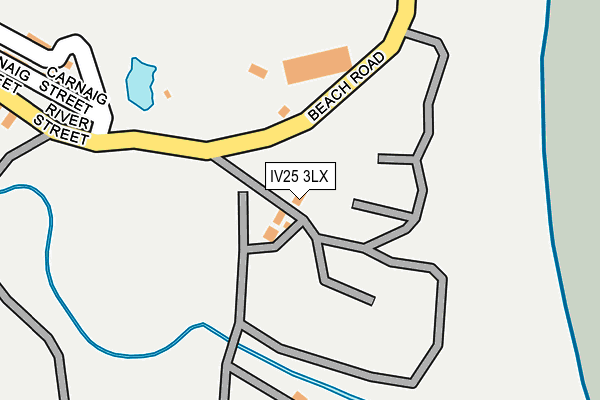 IV25 3LX map - OS OpenMap – Local (Ordnance Survey)