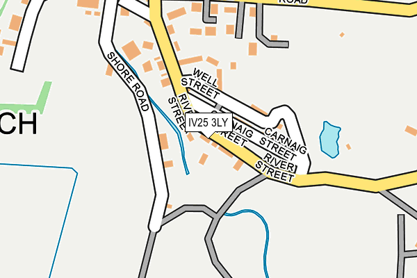 IV25 3LY map - OS OpenMap – Local (Ordnance Survey)