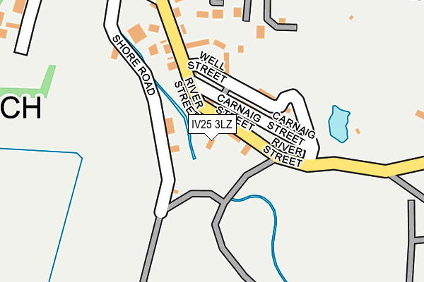IV25 3LZ map - OS OpenMap – Local (Ordnance Survey)