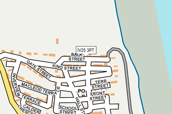 IV25 3PT map - OS OpenMap – Local (Ordnance Survey)