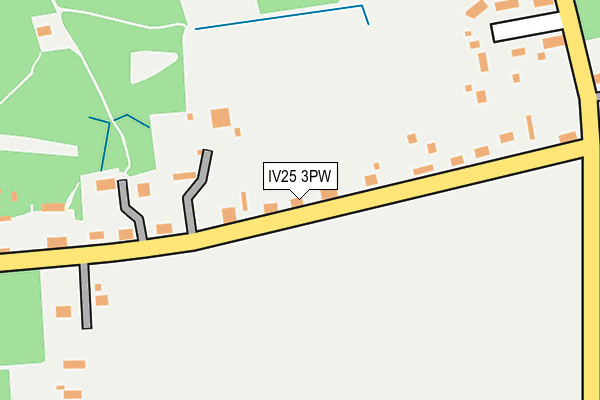 IV25 3PW map - OS OpenMap – Local (Ordnance Survey)