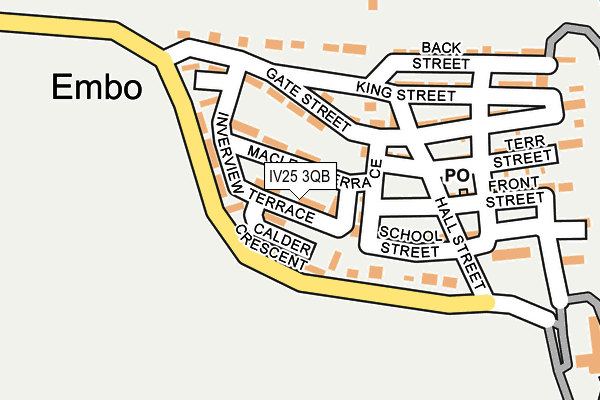 IV25 3QB map - OS OpenMap – Local (Ordnance Survey)
