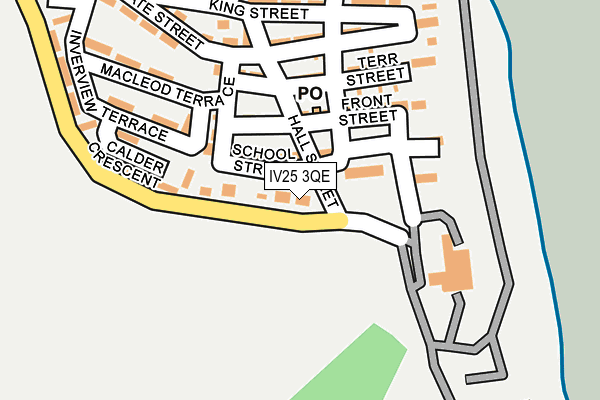 IV25 3QE map - OS OpenMap – Local (Ordnance Survey)