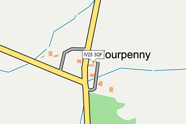 IV25 3QF map - OS OpenMap – Local (Ordnance Survey)