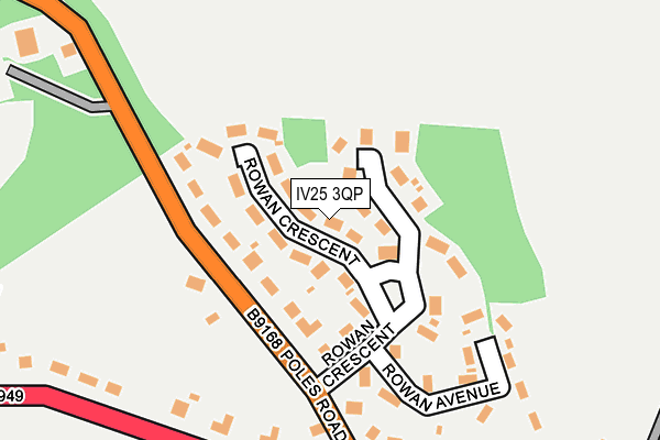 IV25 3QP map - OS OpenMap – Local (Ordnance Survey)