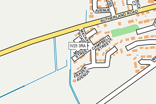 IV25 3RA map - OS OpenMap – Local (Ordnance Survey)