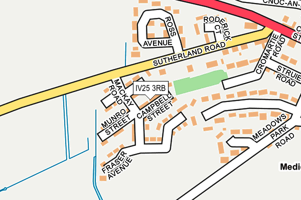 IV25 3RB map - OS OpenMap – Local (Ordnance Survey)