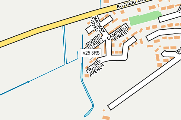 IV25 3RS map - OS OpenMap – Local (Ordnance Survey)