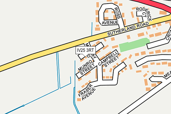 IV25 3RT map - OS OpenMap – Local (Ordnance Survey)