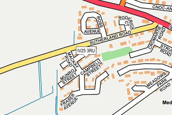 IV25 3RU map - OS OpenMap – Local (Ordnance Survey)