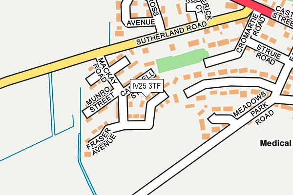 IV25 3TF map - OS OpenMap – Local (Ordnance Survey)