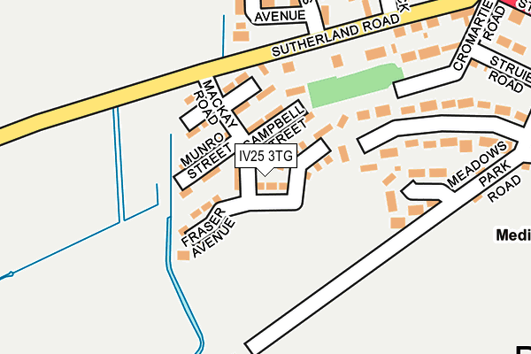 IV25 3TG map - OS OpenMap – Local (Ordnance Survey)
