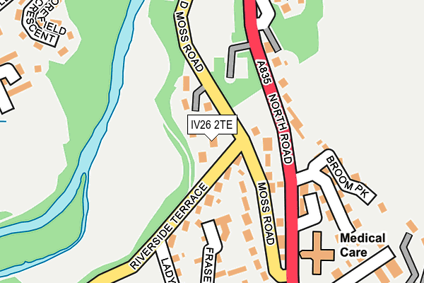 IV26 2TE map - OS OpenMap – Local (Ordnance Survey)