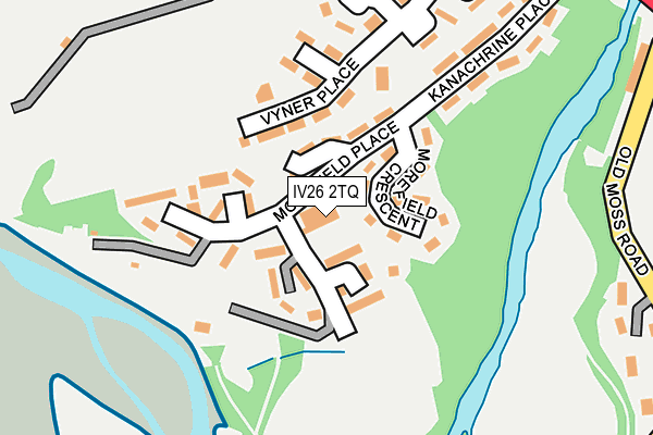 IV26 2TQ map - OS OpenMap – Local (Ordnance Survey)