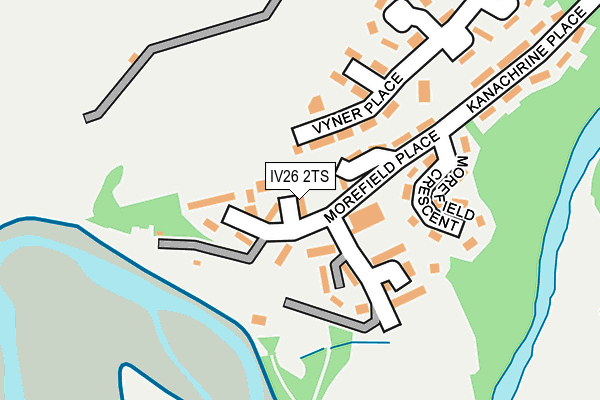 IV26 2TS map - OS OpenMap – Local (Ordnance Survey)