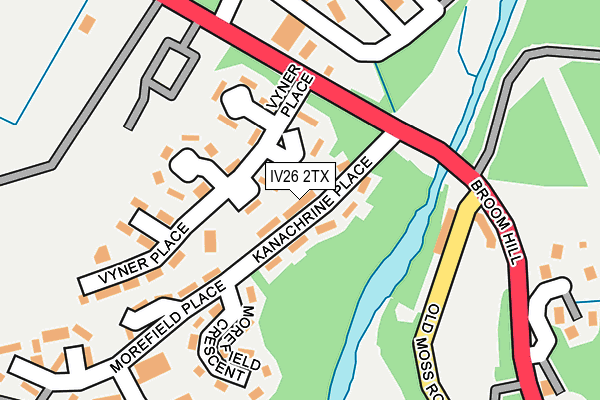 IV26 2TX map - OS OpenMap – Local (Ordnance Survey)