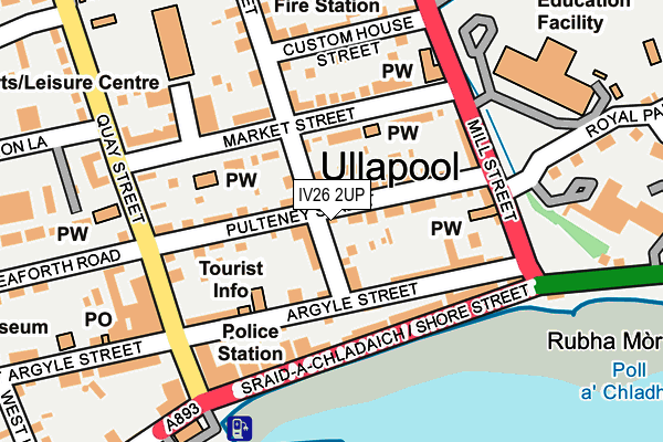 Map of ULLAPOOL CHARTERS LTD at local scale