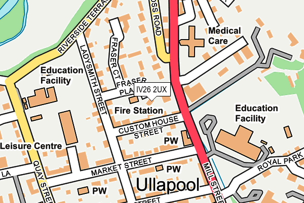 IV26 2UX map - OS OpenMap – Local (Ordnance Survey)