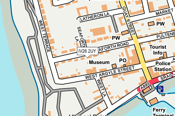IV26 2UY map - OS OpenMap – Local (Ordnance Survey)
