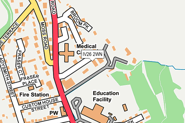 IV26 2WN map - OS OpenMap – Local (Ordnance Survey)