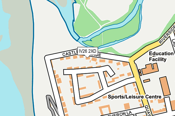 IV26 2XD map - OS OpenMap – Local (Ordnance Survey)