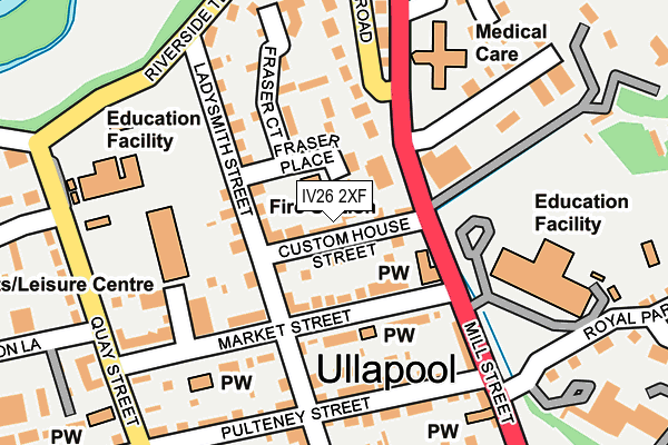 IV26 2XF map - OS OpenMap – Local (Ordnance Survey)