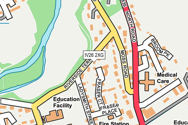 IV26 2XG map - OS OpenMap – Local (Ordnance Survey)