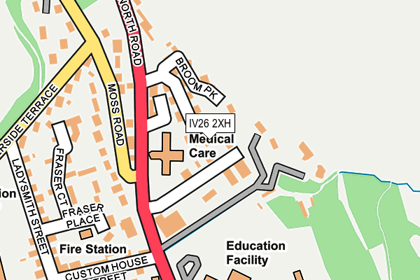 IV26 2XH map - OS OpenMap – Local (Ordnance Survey)