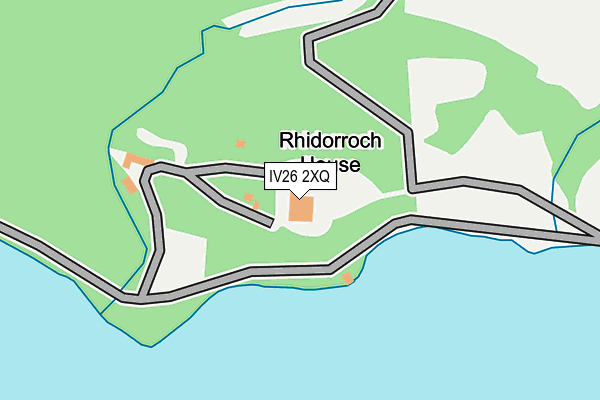 IV26 2XQ map - OS OpenMap – Local (Ordnance Survey)
