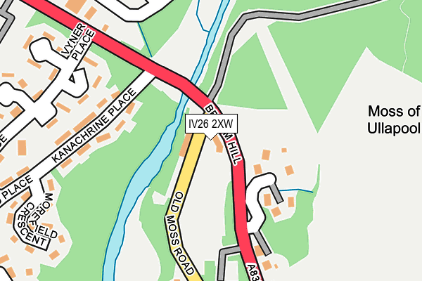IV26 2XW map - OS OpenMap – Local (Ordnance Survey)