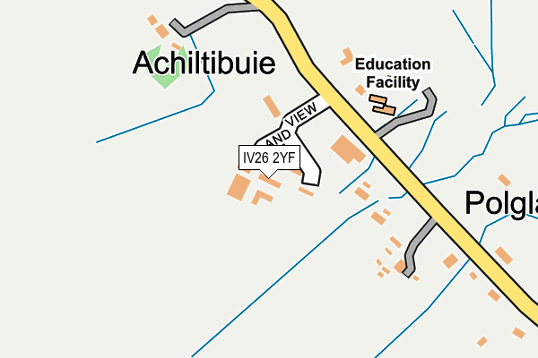 IV26 2YF map - OS OpenMap – Local (Ordnance Survey)