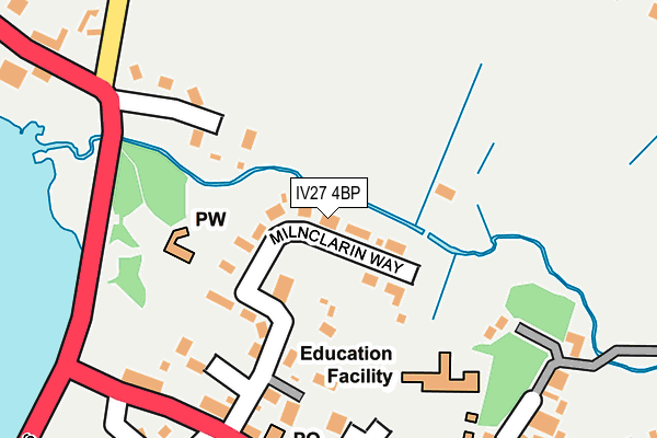 IV27 4BP map - OS OpenMap – Local (Ordnance Survey)