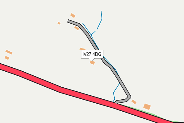 IV27 4DG map - OS OpenMap – Local (Ordnance Survey)