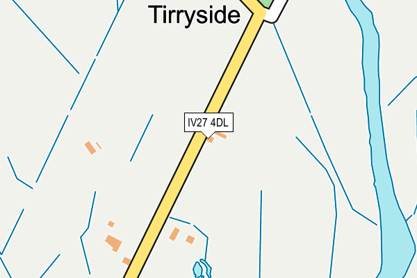 IV27 4DL map - OS OpenMap – Local (Ordnance Survey)