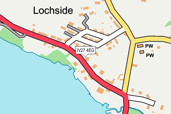 IV27 4EG map - OS OpenMap – Local (Ordnance Survey)