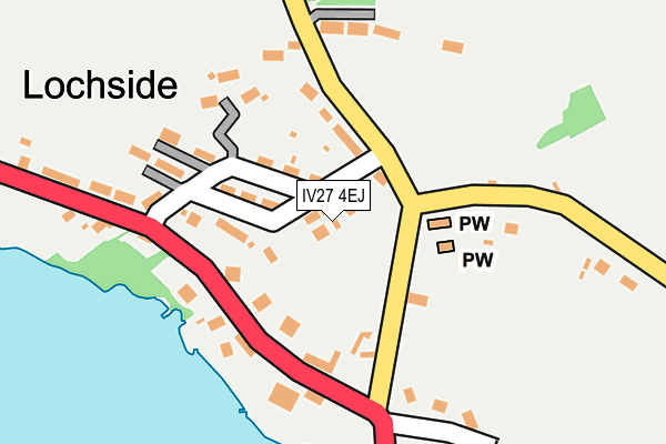 IV27 4EJ map - OS OpenMap – Local (Ordnance Survey)