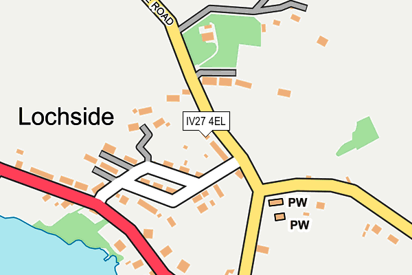IV27 4EL map - OS OpenMap – Local (Ordnance Survey)
