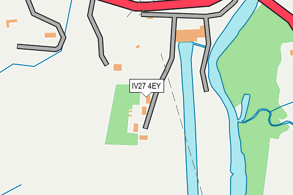 IV27 4EY map - OS OpenMap – Local (Ordnance Survey)