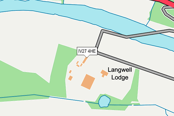 IV27 4HE map - OS OpenMap – Local (Ordnance Survey)